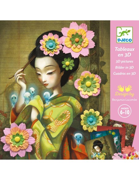 Tableaux en 3D Rock'n'Roses - Djeco