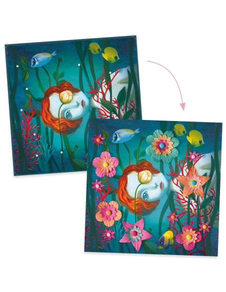 Tableaux en 3D Rock'n'Roses - Djeco