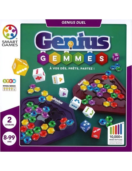 Genius Gemmes - Jeu de Société - Jeu de Logique - Smartgames