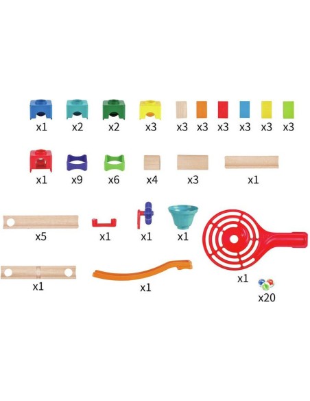 Circuit de billes Course de vitesse Marble Run de Hape - Hape Toys