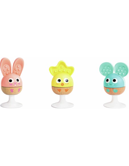 3 hochets à ventouse Animaux - Hape