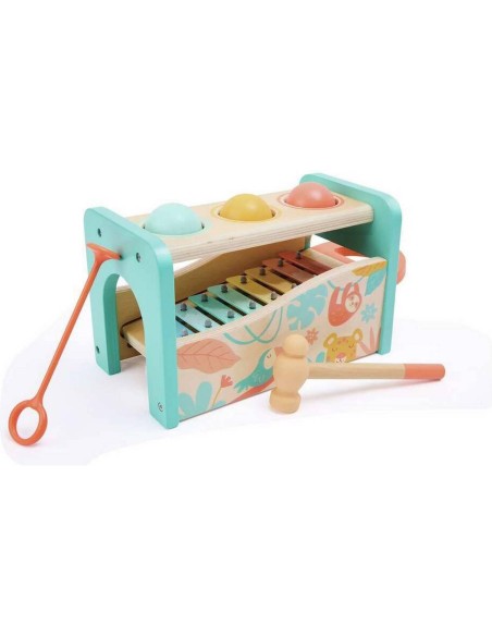 Banc à marteler avec xylophone en bois - Hape