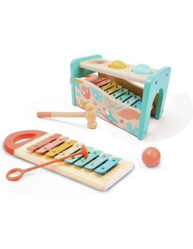 Banc à marteler avec xylophone en bois - Hape
