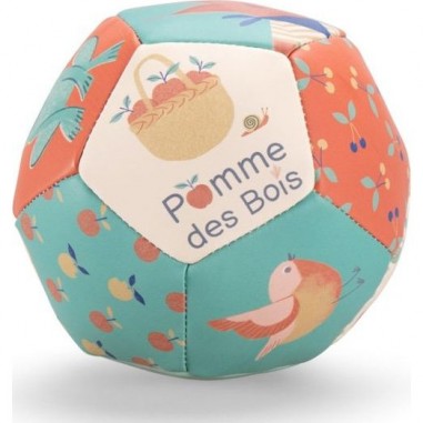 Balle souple pour bébé - Pomme des bois - Moulin Roty