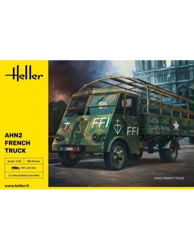 Maquette Véhicule Militaire : AHN2 - Camion Français - Heller 30324