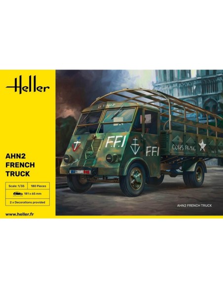 Maquette Véhicule Militaire : AHN2 - Camion Français - Heller 30324