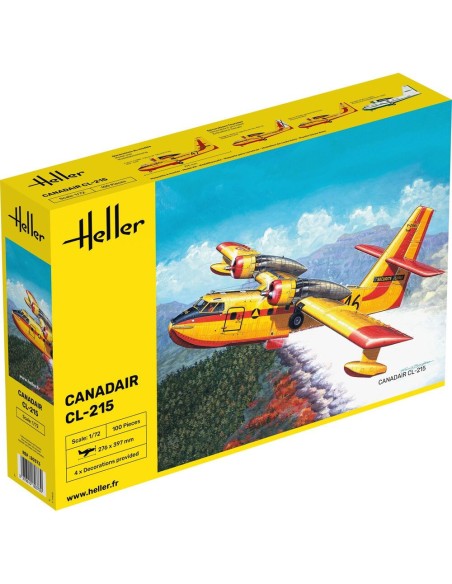 Maquette d'avion Canadair Cl.215 water bomber flying boat 1:72 - Heller 80373