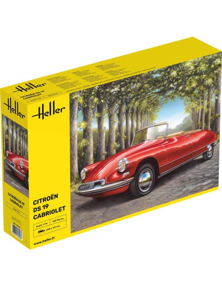 Maquette voiture : Ds 19 cabriolet - Heller 80796