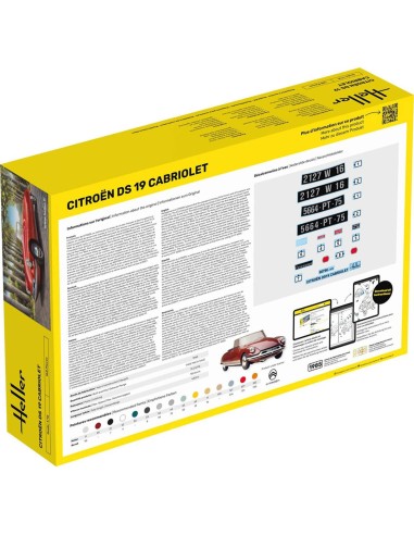 Maquette voiture : Ds 19 cabriolet - Heller 80796