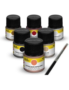 Set de peinture Vieux gréement - Acrylique, 6 x 12 ml - Heller 9404