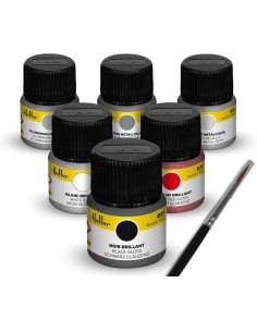 Set de peinture Voitures de sport - Acrylique, 6 x 12 ml - Heller 9403