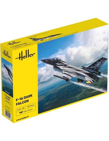 Maquette avion militaire : F-16 Dark Falcon - Heller 30411