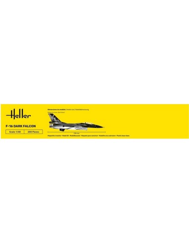 Maquette avion militaire : F-16 Dark Falcon - Heller 30411