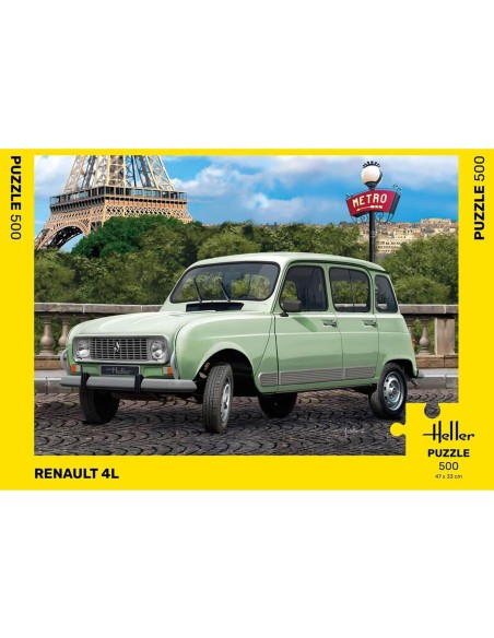 Puzzle 500 pièces Puzzle Casse-tête Renault 4L 500 pièces - Heller 20759