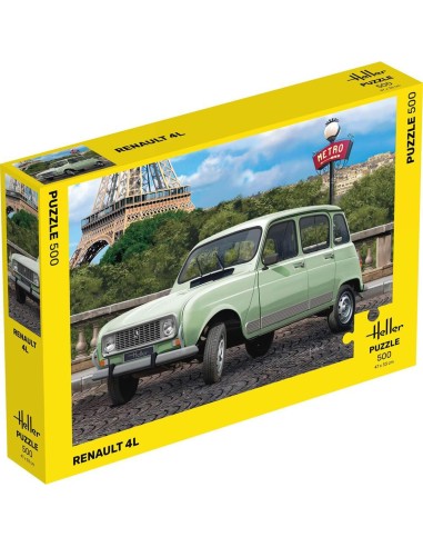 Puzzle 500 pièces Puzzle Casse-tête Renault 4L 500 pièces - Heller 20759