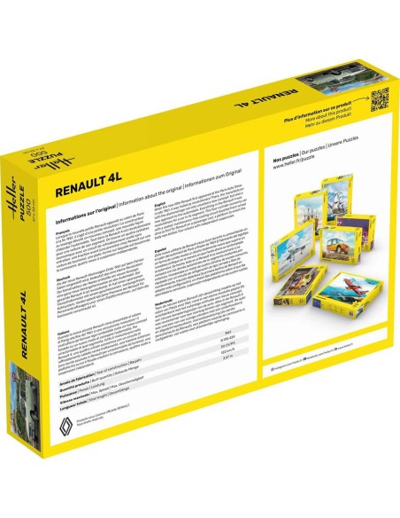 Puzzle 500 pièces Puzzle Casse-tête Renault 4L 500 pièces - Heller 20759