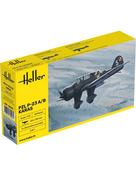 Maquette d'avion Pzl 23 Karas 1/72 - Heller 80247