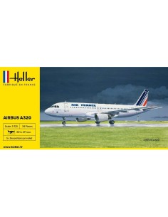 Maquette avion : Starter Kit : Airbus A320 Air France - Heller 56448