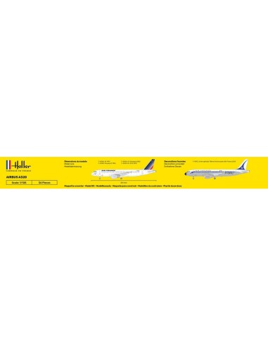 Maquette avion : Starter Kit : Airbus A320 Air France - Heller 56448