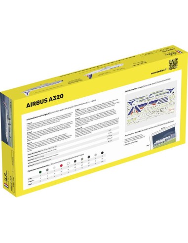 Maquette avion : Starter Kit : Airbus A320 Air France - Heller 56448