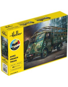Maquette Véhicule Militaire : Starter Kit- AHN2 - Camion Français - Heller 35324
