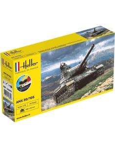 Maquette char - Kit de démarrage - Amx 30/105 1:72 - Starter Kit - Heller 56899