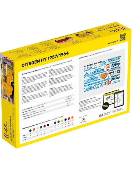 Maquette véhicule - Kit de démarrage - Citroen Type H 2 decorations 1:24 - Starter Kit - Heller 56744