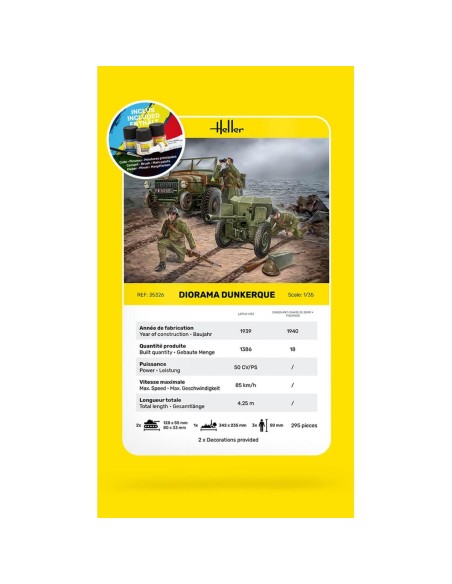 Diorama Militaire : Starter Kit - Laffly - Heller 35326