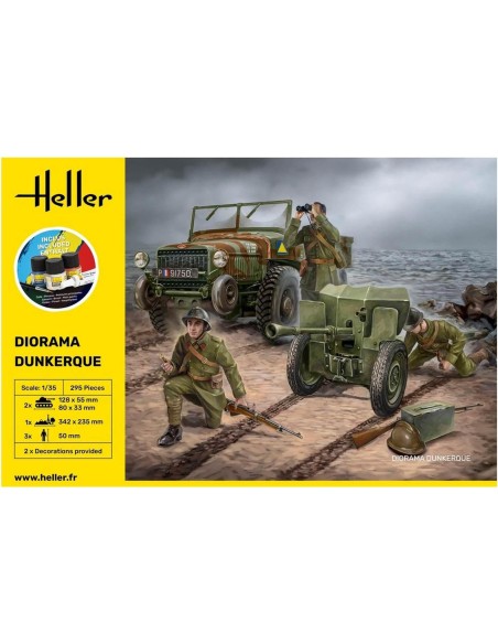 Diorama Militaire : Starter Kit - Laffly - Heller 35326