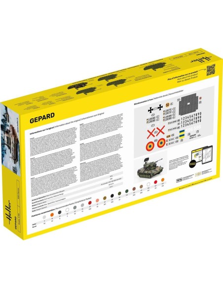 Maquette Char : Starter Kit : Gepard - Heller 57127