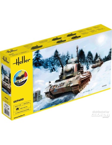 Maquette Char : Starter Kit : Gepard - Heller 57127