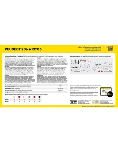 Maquette voiture : Starter Kit : Peugeot 206 Wrc'03 - Heller 56113 2