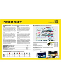 Maquette voiture - Kit de démarrage - Peugeot 905 Ev 1 1:24 - Starter Kit - Heller 56718 2