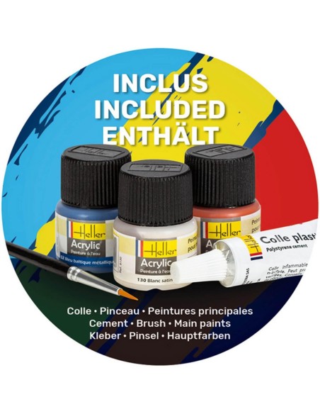 Maquette avion - Kit de démarrage - Pzl 23 Karas 1:72 - Starter Kit - Heller 56247