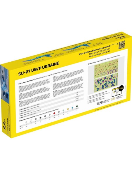 Maquette avion : Starter Kit : Su-27 Ub/P Ukraine - Heller 56371
