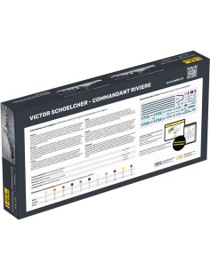 Maquette bateau - Kit de démarrage - Victor Schoelcher - Commandant Riviere 1:400 - Starter Kit - Heller 57015 2