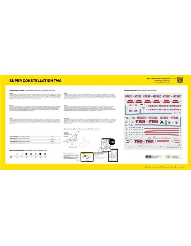 Maquette Avion : Super Constellation Twa - Heller 82391