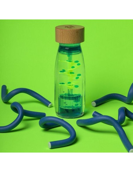 Bouteille sensorielle Move Spirale bleue - Jouet d'éveil - Petit Boum