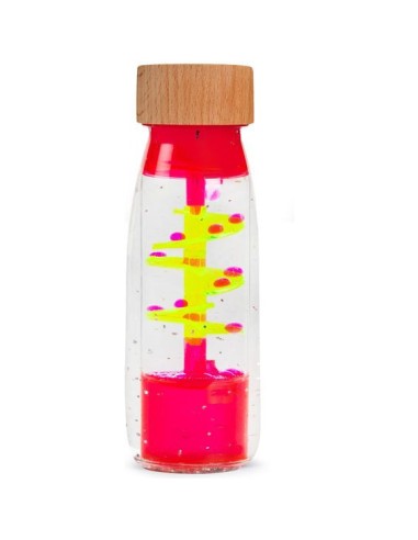 Bouteille sensorielle Move Spirale rose - Jouet d'éveil - Petit Boum