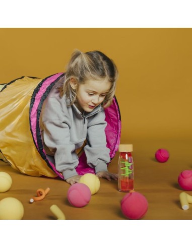 Bouteille sensorielle Move Spirale rose - Jouet d'éveil - Petit Boum