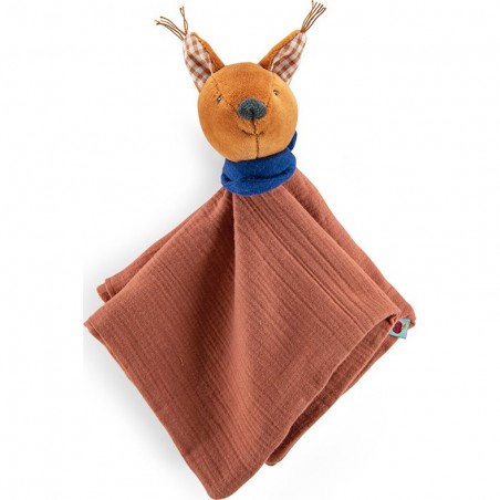 Doudou lange carré - Ecureuil Harry - Pomme des Bois - Moulin Roty