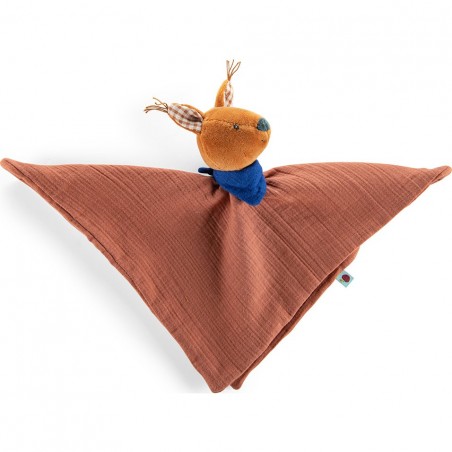 Doudou lange carré - Ecureuil Harry - Pomme des Bois - Moulin Roty