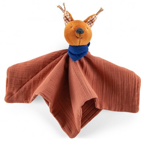 Doudou lange carré - Ecureuil Harry - Pomme des Bois - Moulin Roty