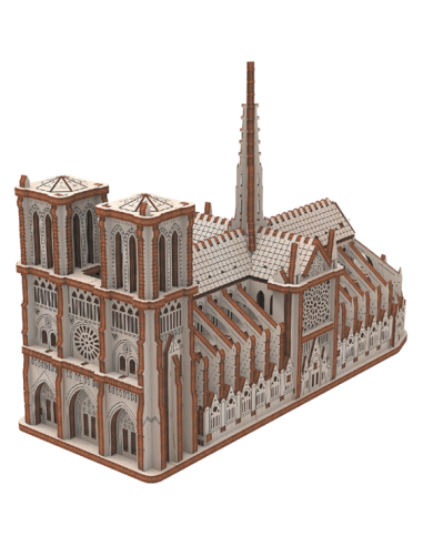 Cathédrale Notre Dame - Maquette 3D fixe en bois - Gigamic