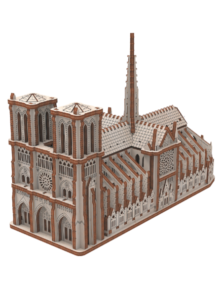 Cathédrale Notre Dame - Maquette 3D fixe en bois - Gigamic