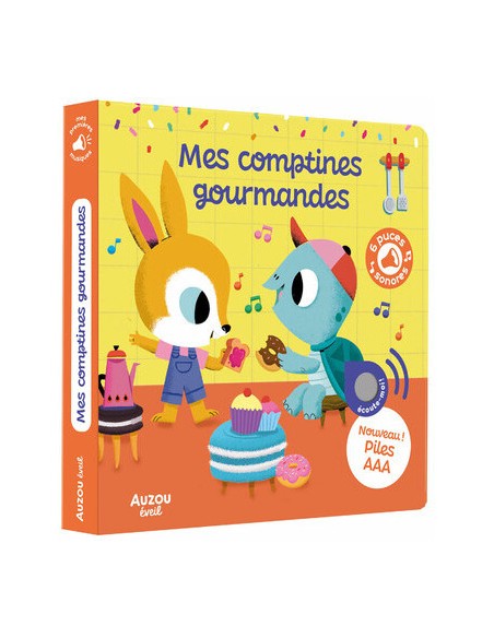 Mes premiers sonores - Mes comptines gourmandes - Auzou