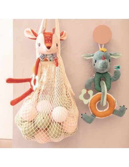 Chaîne d'activités sensorielles Joe le dragon aimantée en 3 parties - Lilliputiens