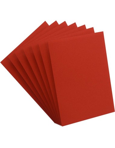 Protège cartes 100 Sleeves Matte Prime Red - Un jeu - Gamegenic