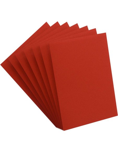 Protège cartes 100 Sleeves Matte Prime Red - Un jeu - Gamegenic