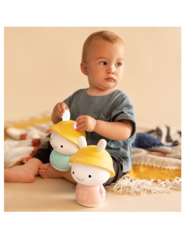 Veilleuse évolutive Baby Bunny rose - Alilo